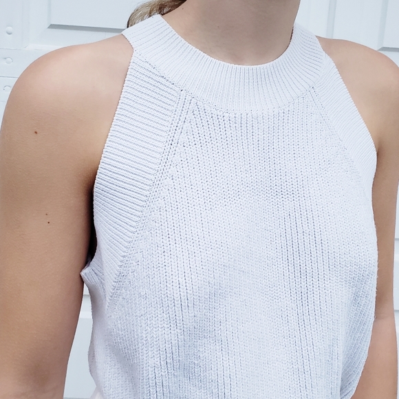 Aritzia Crevier White Knit Top - Picture 3 of 4